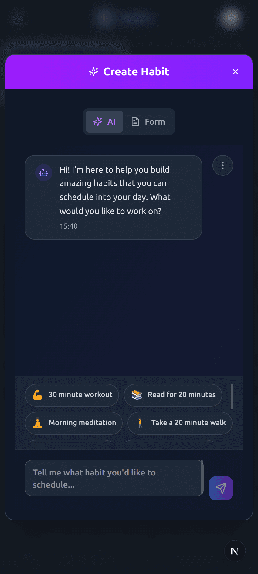 Smart Habit Building mobile preview