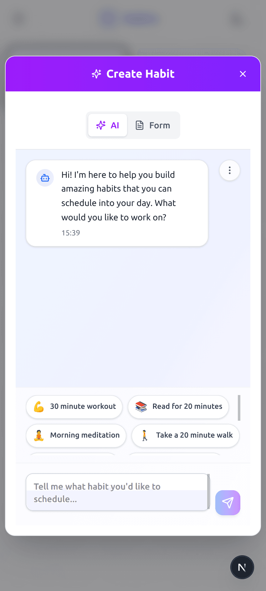 Smart Habit Building mobile preview