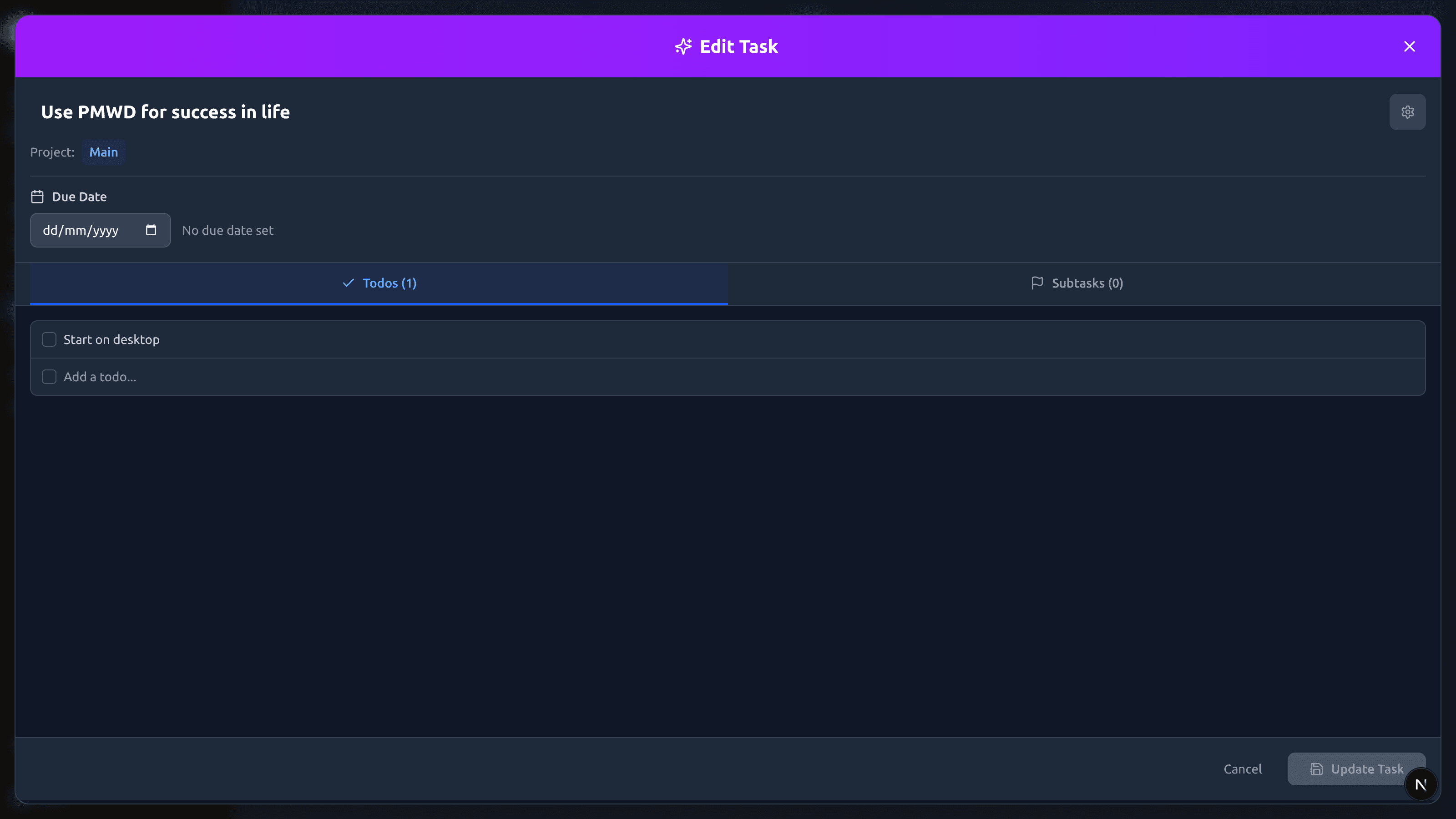 Superior Task Management desktop preview