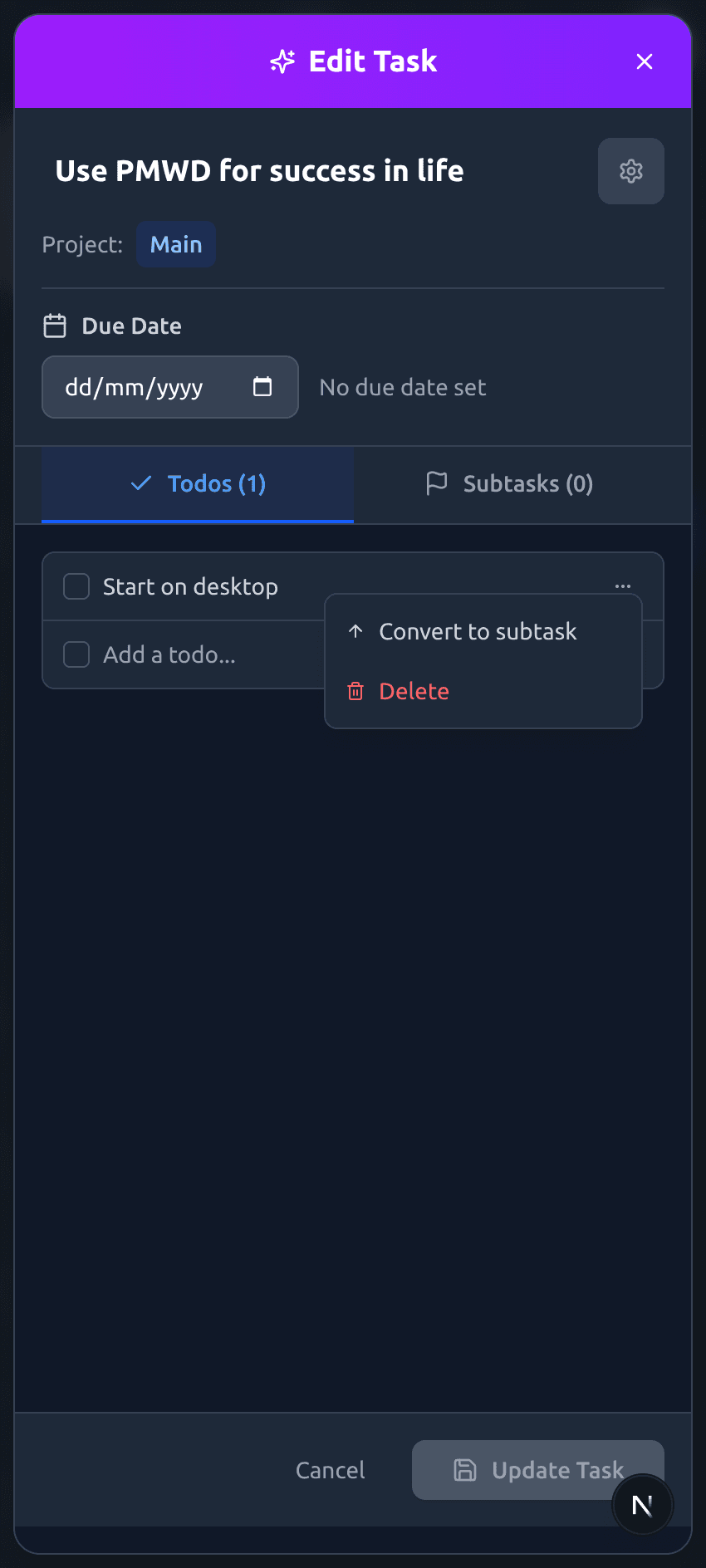 Superior Task Management mobile preview
