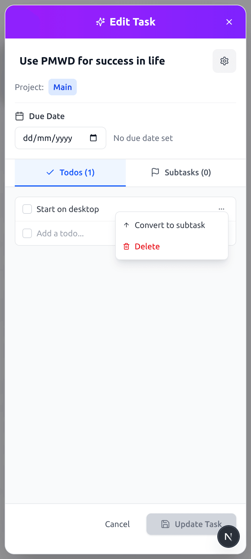 Superior Task Management mobile preview